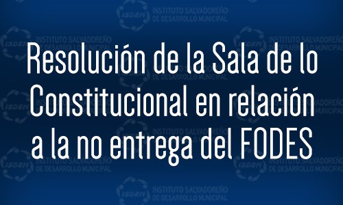 Resolución de Sala Amparo FODES