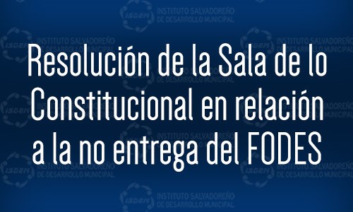 Resolución de Sala Amparo FODES